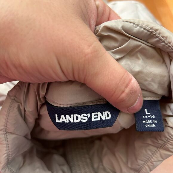Womens Lands End Packable Down Puffer Coat - Picture 2 of 8